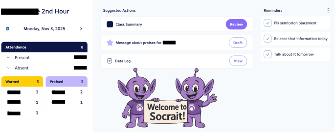Socrait AI app for teachers screenshot